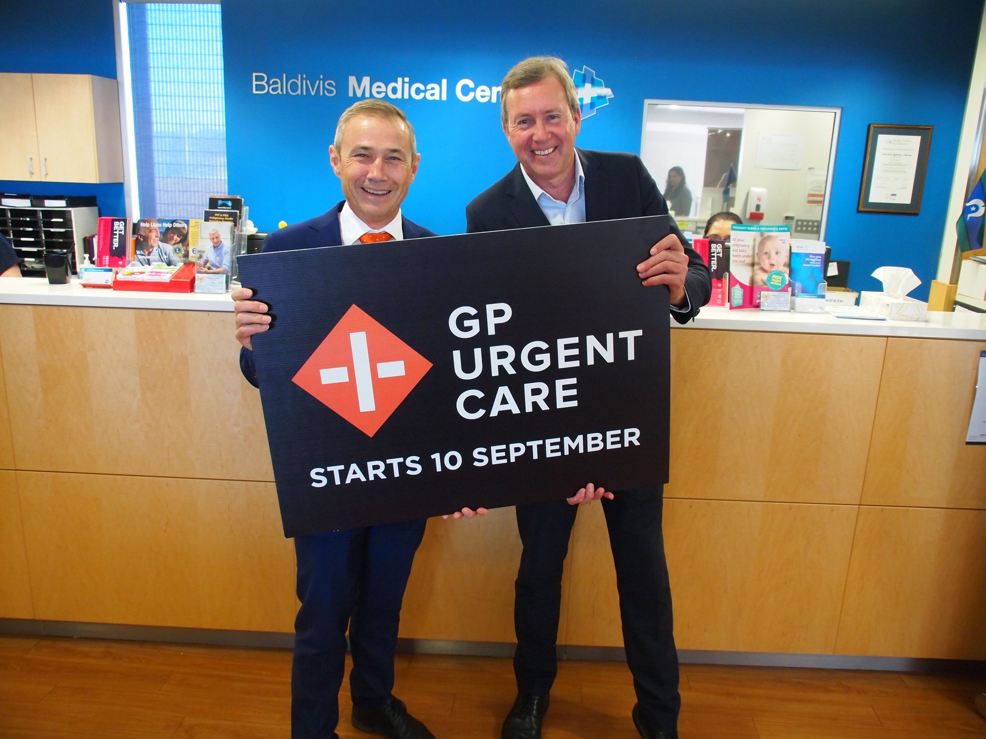 Reece and Health Minister Roger Cook announce Urgent Care Clinics for Baldivis