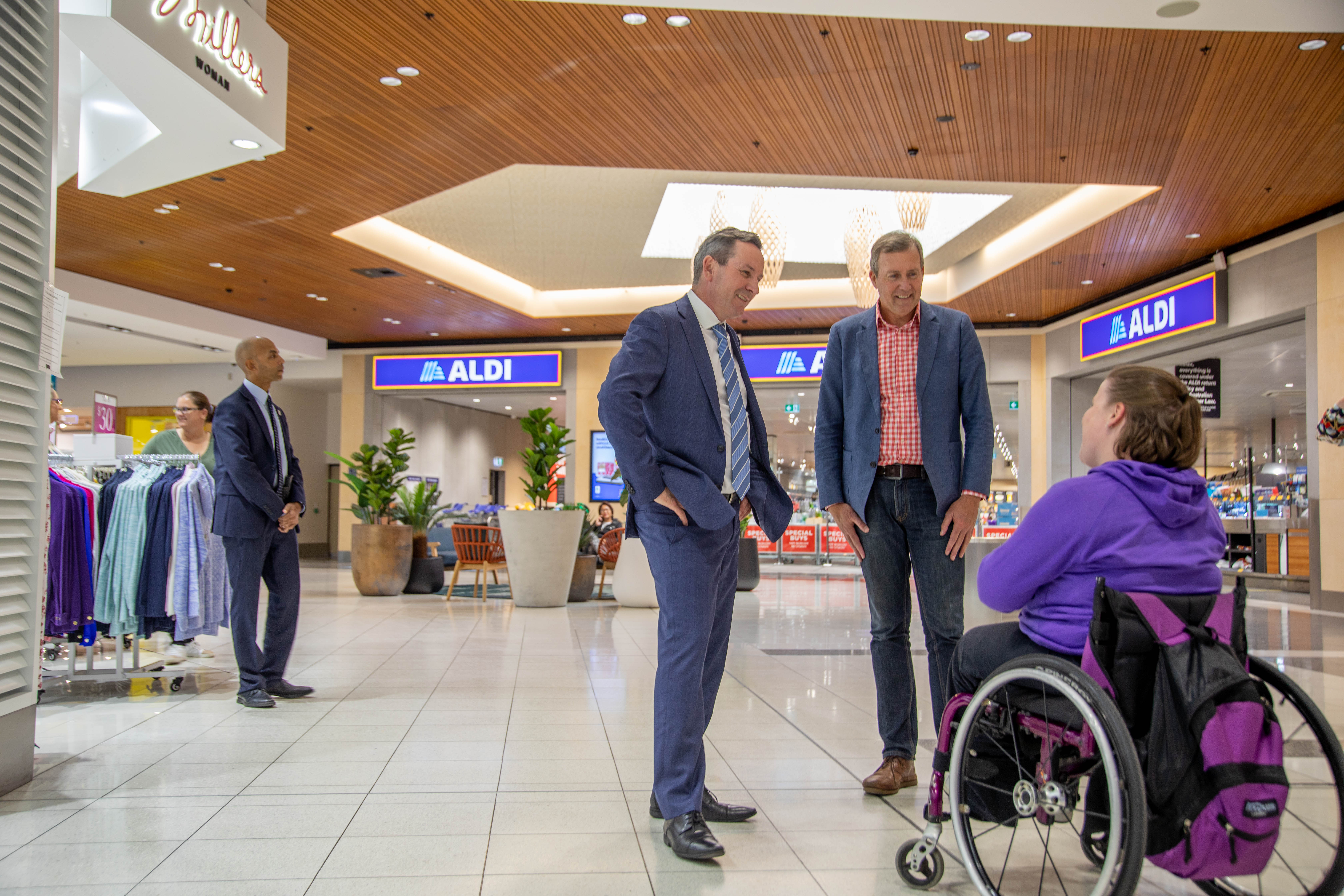 Reece and Mark meet Baldivis locals at Stocklands Shopping Centre